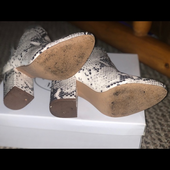 Steve Madden rockstar snakeskin ankle booties - Picture 6 of 7